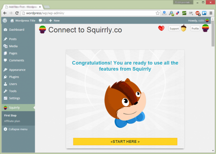 Install squirrly seo