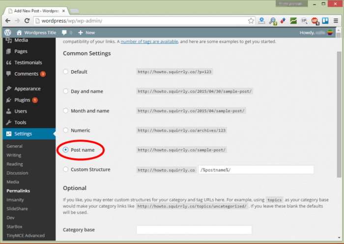 wordpress custom permalink