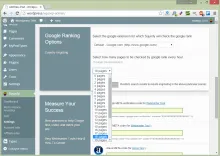 Could not receive the Google Rank position in Performance Analytics