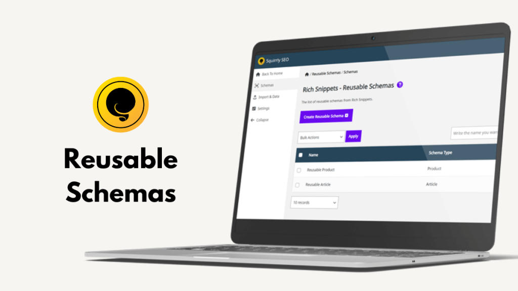 Rich Snippets - Reusable Schemas - Squirrly SEO (Newton)